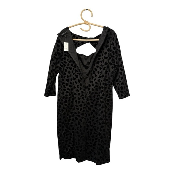 Lane Bryant Velvet Hearts Twist-Neck Flocked Heart Bodycon Dress NEW Size 14 - Picture 13 of 16